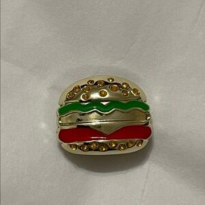 ✨CROCS “Hamburger” 🍔 (NO LONGER AVAILABLE) Metal Jibbit✨